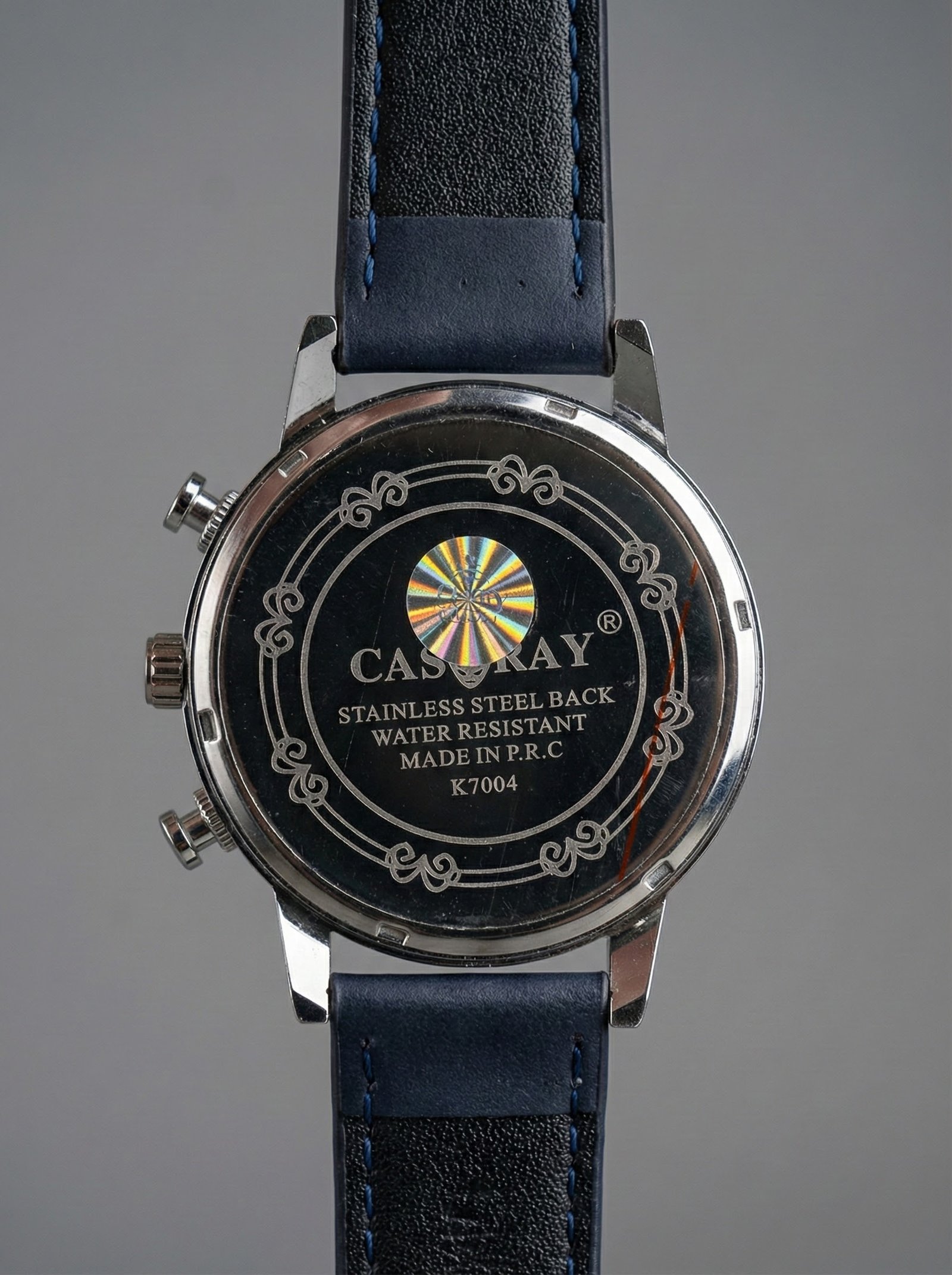 cassray – men’s leather strap watch blue cassray – men’s leather strap watch blue