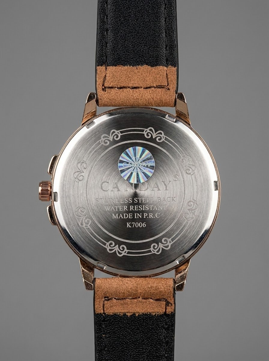 cassray men's leather strap watch brown cassray men's leather strap watch brown