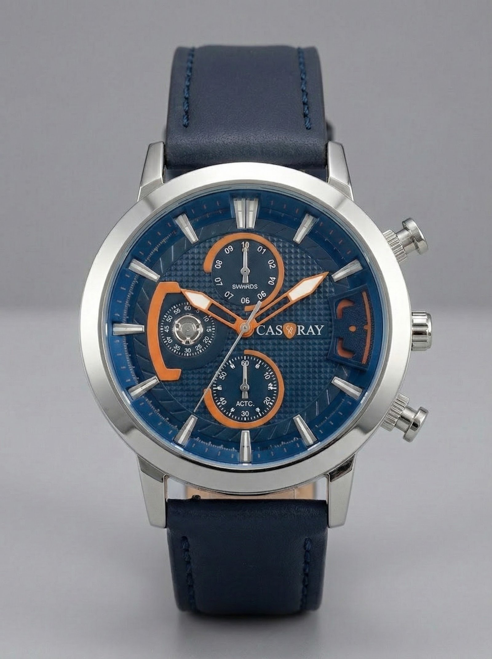 casray men’s chronograph watch – blue & silver edition casray men’s chronograph watch – blue & silver edition