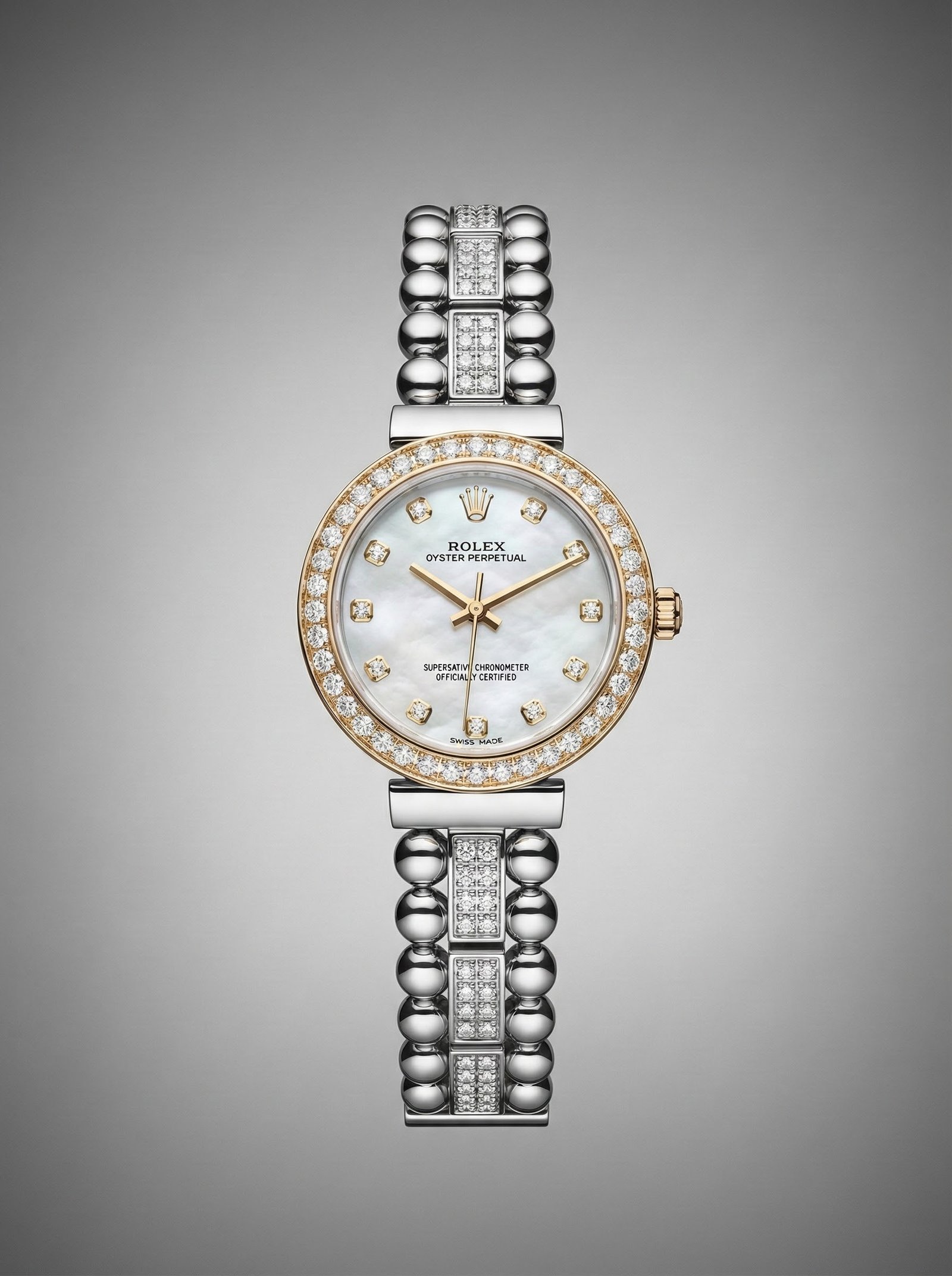 two tone timepiece golden two tone timepiece golden