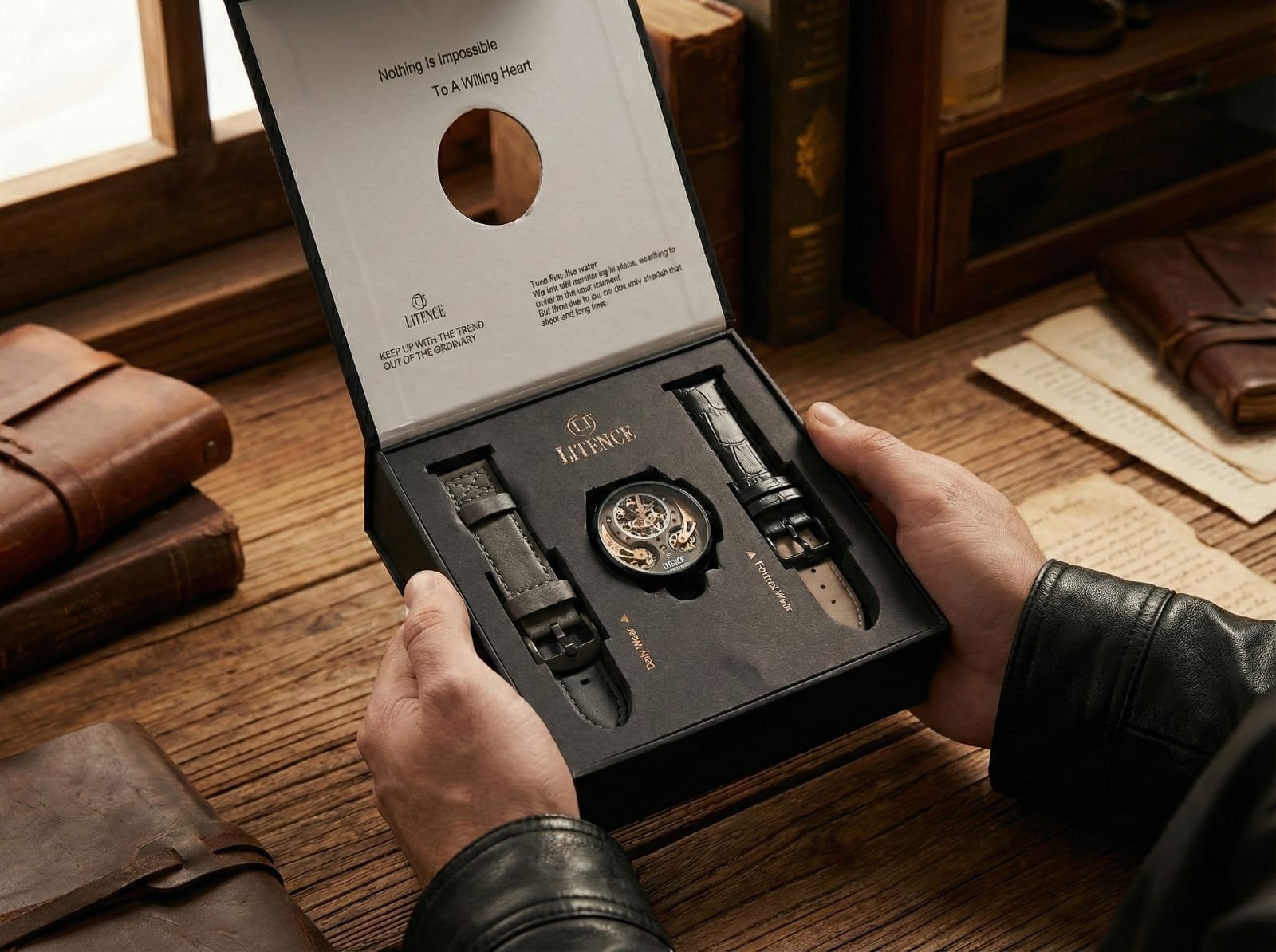 litence automatic skeleton watch – premium gift edition litence automatic skeleton watch – premium gift edition